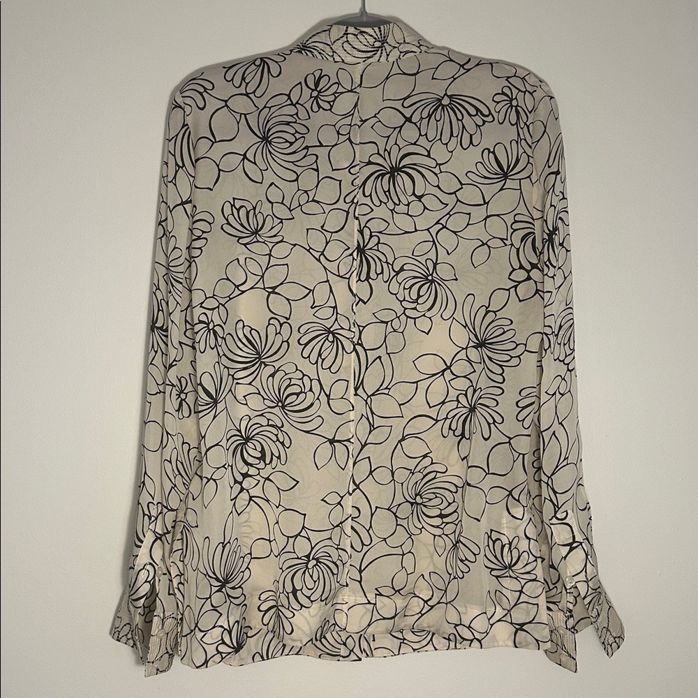 Sigrid Olsen Silk Floral Button Down Shirt - Picture 6 of 10